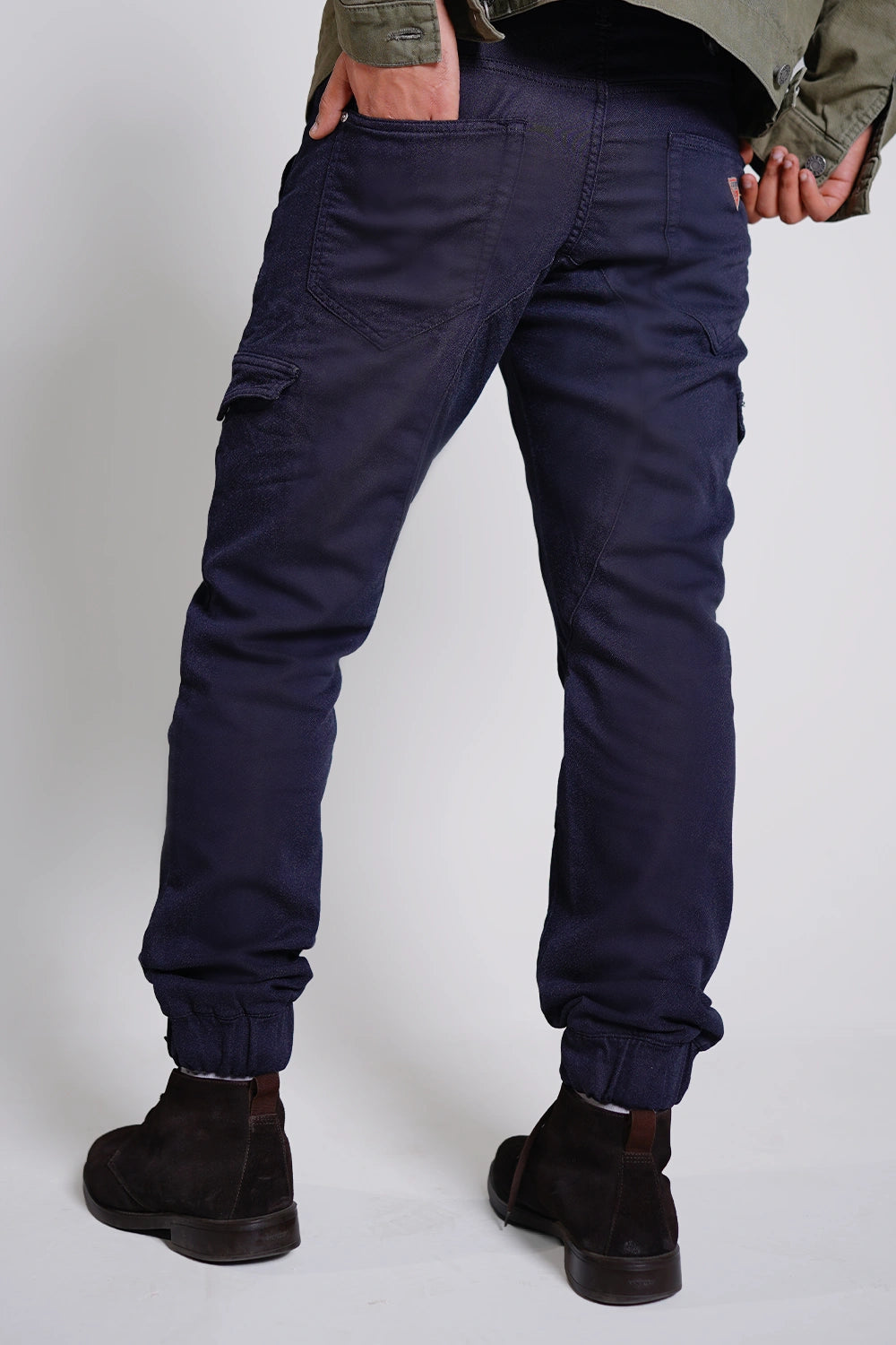 5 Pocket Men Cargo Pants - Blue Grey