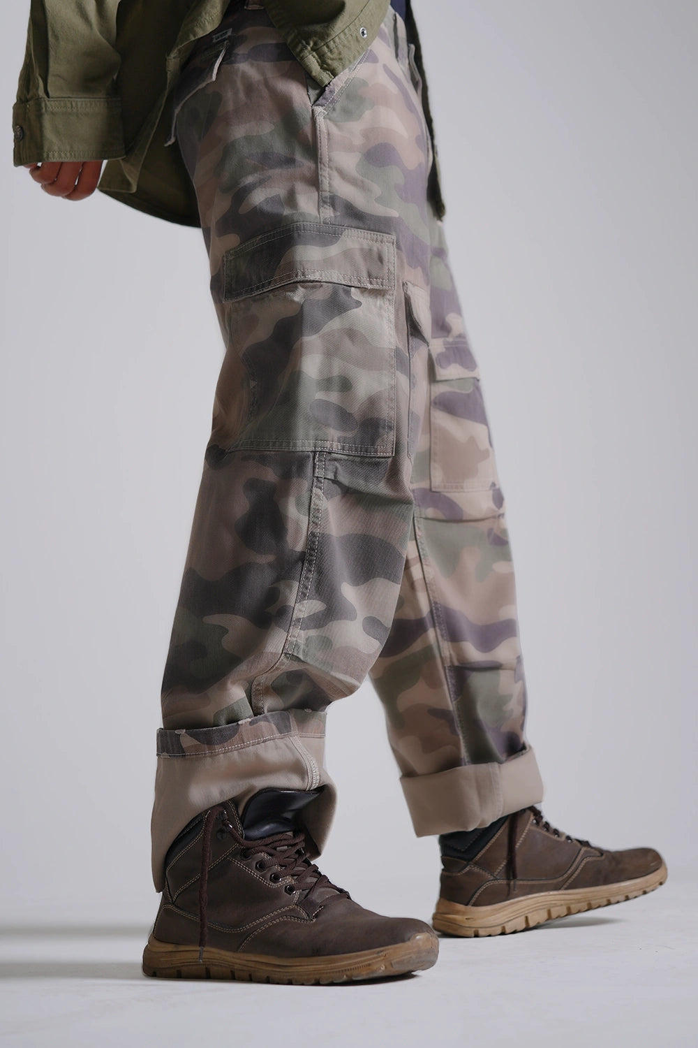 5 Pocket Men Cargo Pants - Camo