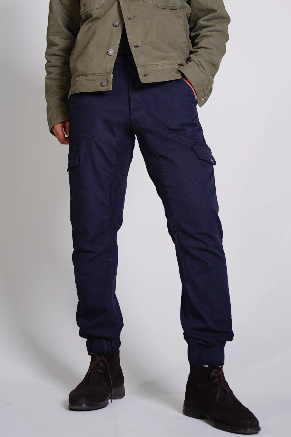 5 Pocket Men Cargo Pants - Blue Grey