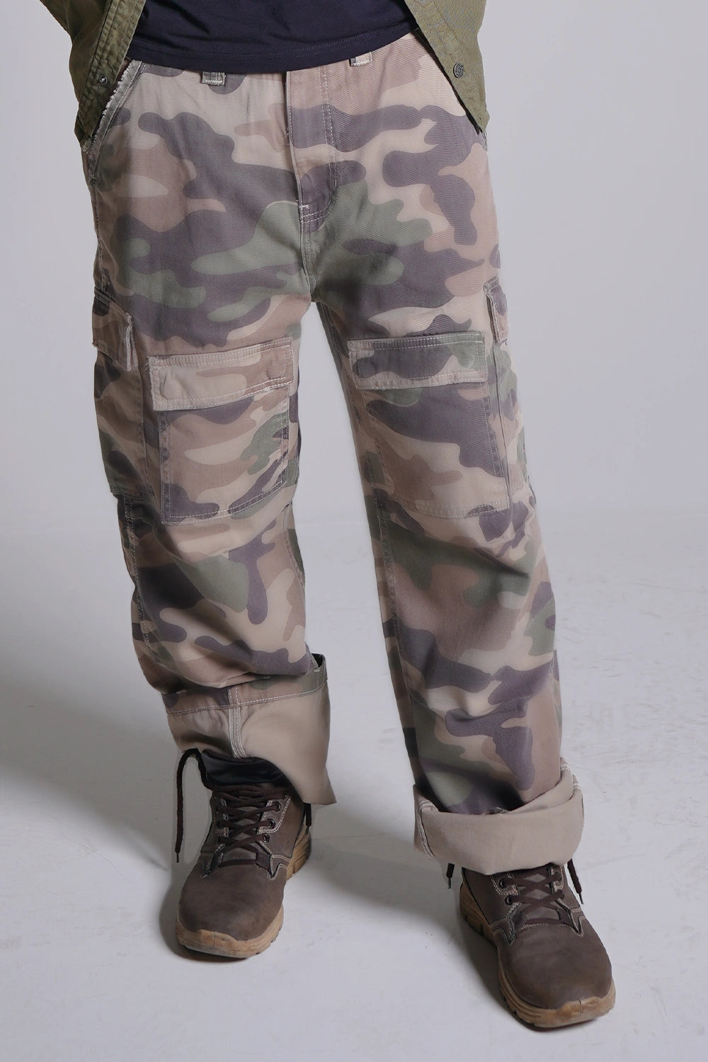 5 Pocket Men Cargo Pants - Camo