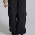 5 Pocket Women Cargo Pants - Black