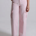 5 Pocket Women Cargo Pants - Pink