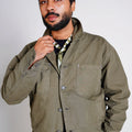 Denim Jacket - Olive Green
