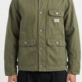 Denim Shacket - Olive Green